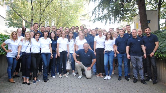 50 FEGIME next generation entrepreneurs from 15 FEGIME countries are taking part in the 2018 FAMP in Milan – with (centre) FEGIME Managing Director, David Garratt